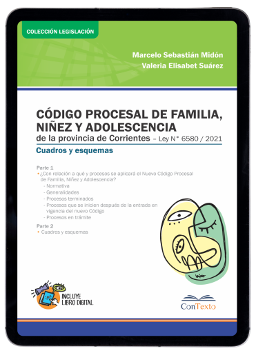 Codigo Procesal de Familia, Niñez y Adolescencia de la Provincia de Corrientes, en cuadros y esquemas