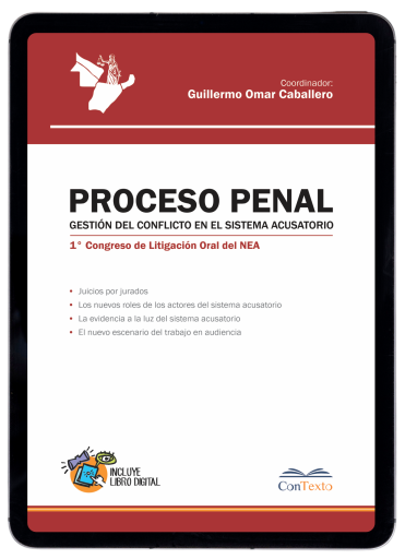 Portada del libro «Proceso penal: gestión del conflicto en el sistema acusatorio», de Guillermo Caballero López