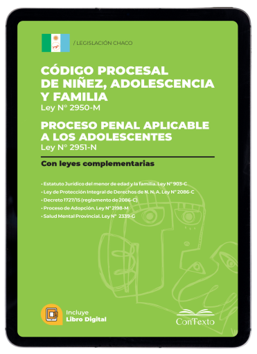 Portada del libro «Código procesal de niñez, adolescencia y familia de la provincia del Chaco»