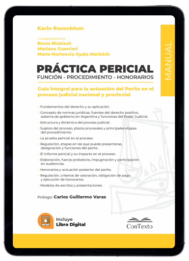 Manual de práctica pericial: función, procedimiento y honorarios
