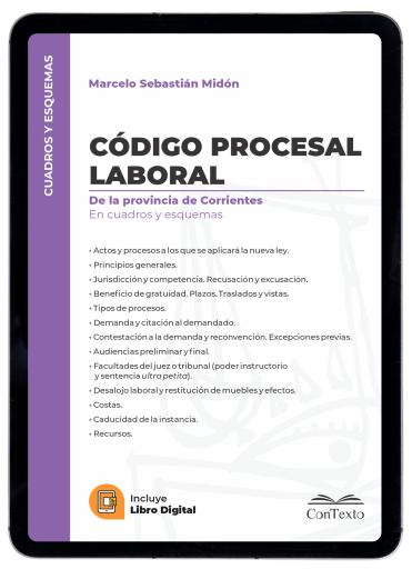 Código Procesal Laboral de la provincia de Corrientes en cuadros y esquemas
