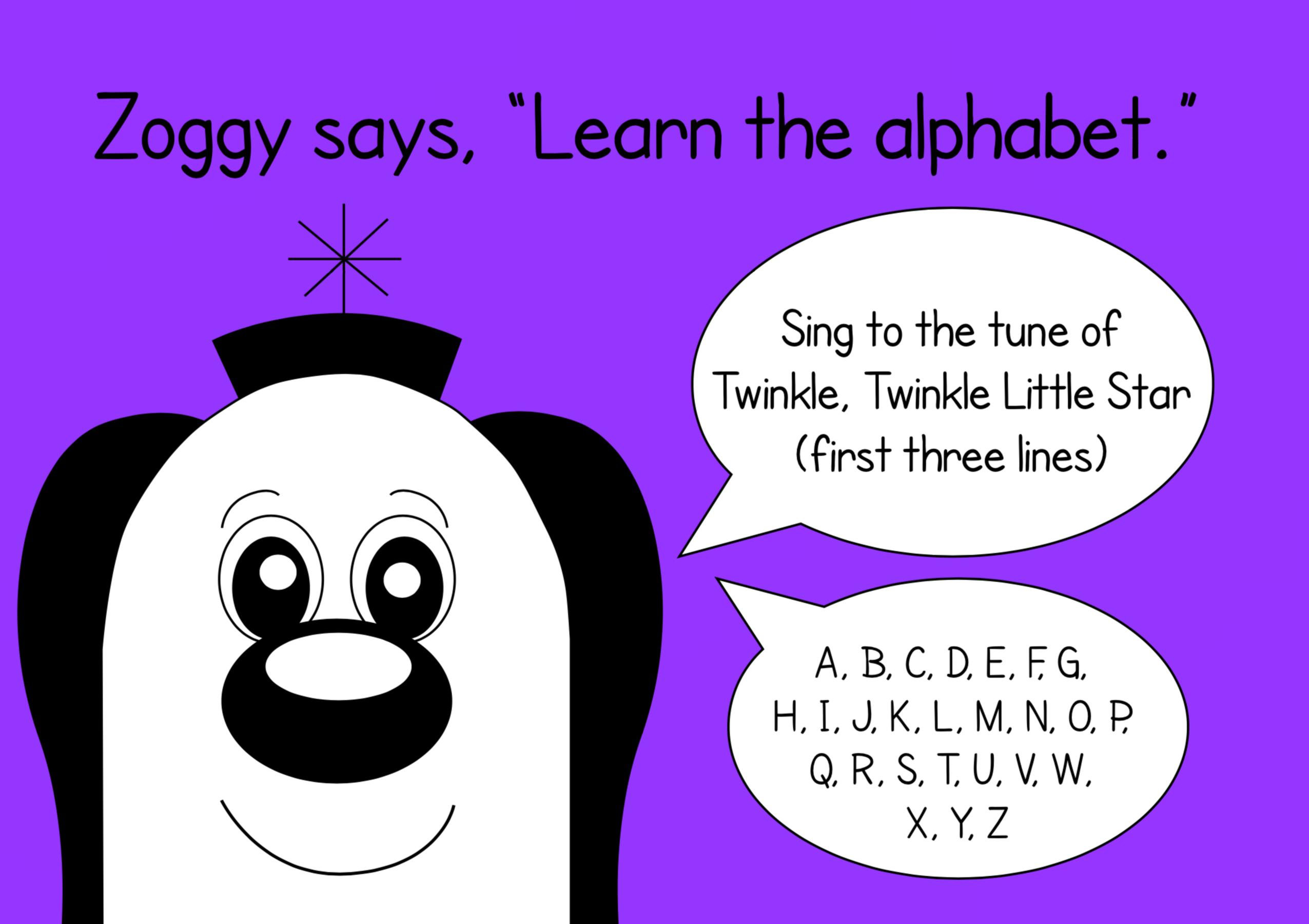 Zoggy Learns The Alphabet