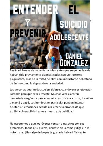 ENTENDER Y PREVENIR EL SUICIDIO