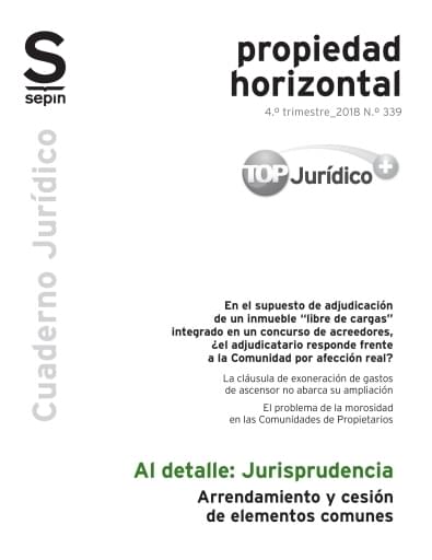 Arrendamiento y cesión de elementos comunes