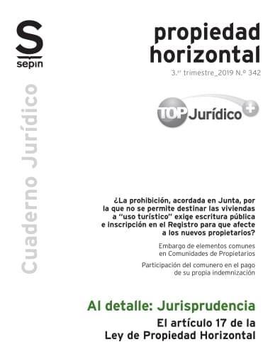 El artículo 17 de la Ley de Propiedad Horizontal