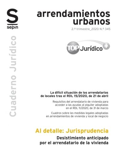 Desistimiento anticipado por el arrendatario de la vivienda