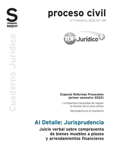 Juicio verbal sobre compraventa de bienes muebles a plazos y arrendamientos financieros