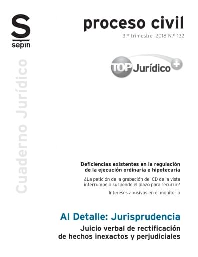 Juicio verbal de rectificación de hechos inexactos y perjudiciales