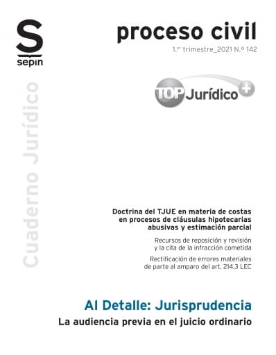 La audiencia previa en el juicio ordinario