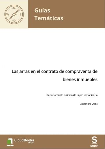 Las arras en el contrato de compraventa de bienes inmuebles