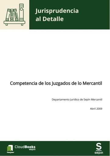 Competencia de los Juzgados de lo Mercantil