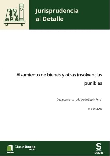 Alzamiento de bienes y otras insolvencias punibles