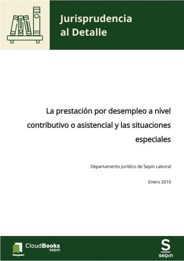La prestación por desempleo a nivel contributivo o asistencial y las situaciones especiales