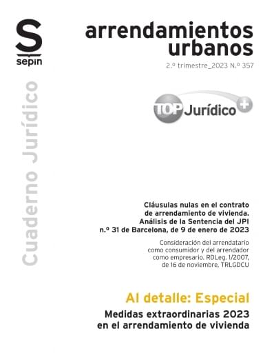 Medidas extraordinarias 2023 en el arrendamiento de vivienda