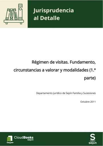 Régimen de visitas. Fundamento, circunstancias a valorar y modalidades (1.ª parte)