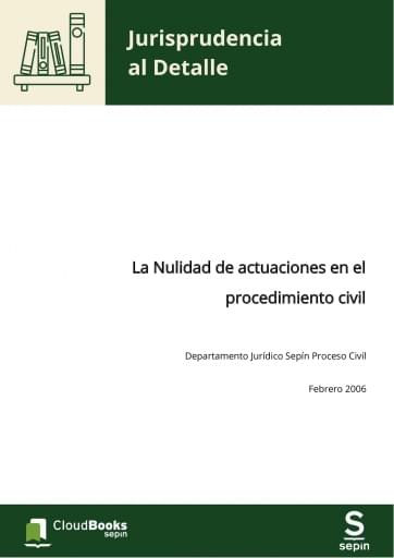 La Nulidad de actuaciones en el procedimiento civil