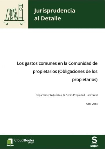 Los gastos comunes en la Comunidad de propietarios (Obligaciones de los propietarios)