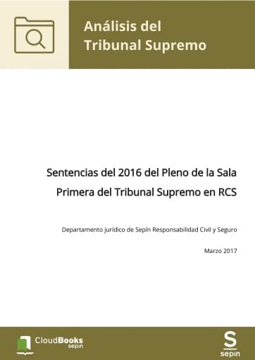 Sentencias del 2016 del Pleno de la Sala Primera del Tribunal Supremo en RCS