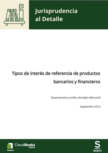 Tipos de interés de referencia de productos bancarios y financieros