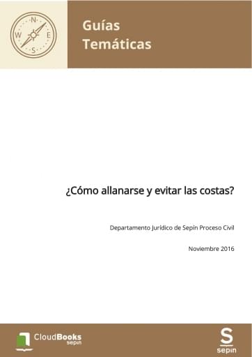¿Cómo allanarse y evitar las costas?