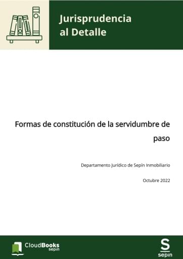 Formas de constitución de la servidumbre de paso
