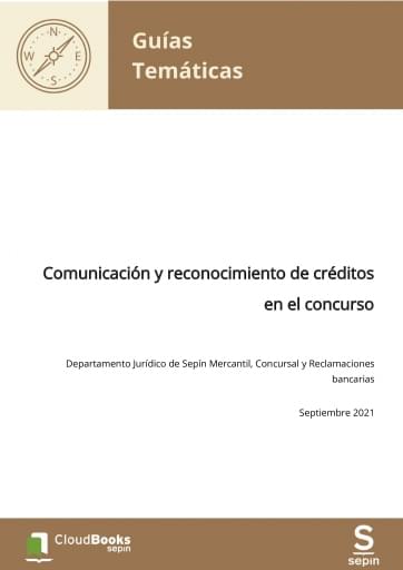 Comunicación y reconocimiento de créditos en el concurso