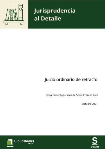 Juicio ordinario de retracto