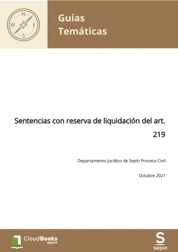 Sentencias con reserva de liquidación del art. 219