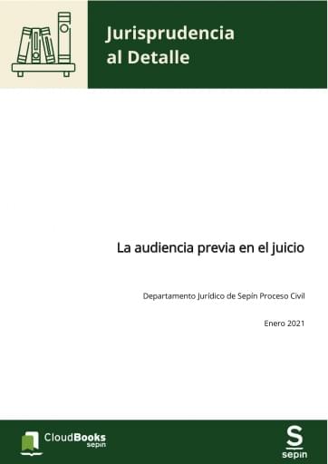 La audiencia previa en el juicio