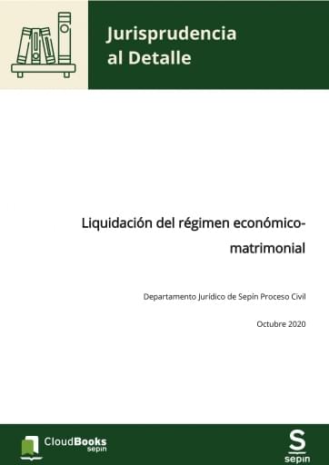 Liquidación del régimen económico-matrimonial
