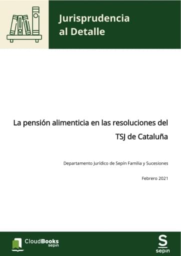 La pensión alimenticia en las resoluciones del TSJ de Cataluña