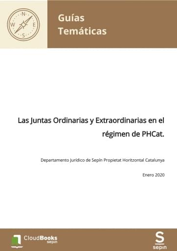 Las Juntas Ordinarias y Extraordinarias en el régimen de PHCat.