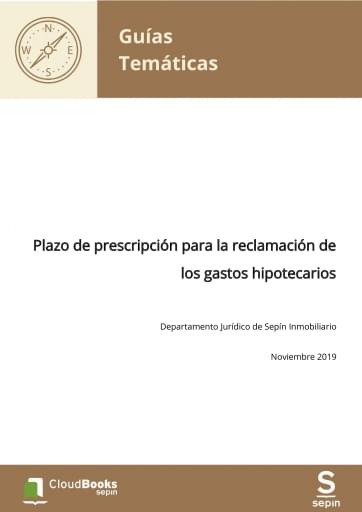 Plazo de prescripción para la reclamación de los gastos hipotecarios