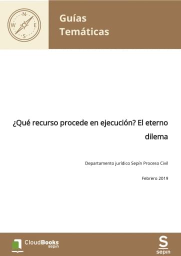 ¿Qué recurso procede en ejecución? El eterno dilema