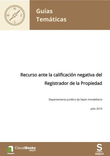 Recurso ante la calificación negativa del Registrador de la Propiedad