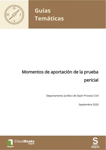 Momentos de aportación de la prueba pericial