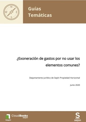 ¿Exoneración de gastos por no usar los elementos comunes?