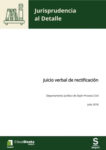 Juicio verbal de rectificación