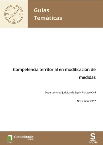 Competencia territorial en modificación de medidas