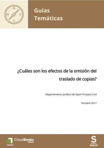 ¿Cuáles son los efectos de la omisión del traslado de copias?