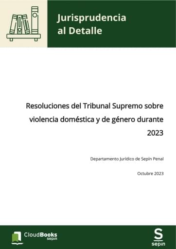 Resoluciones del Tribunal Supremo sobre violencia doméstica y de género durante 2023