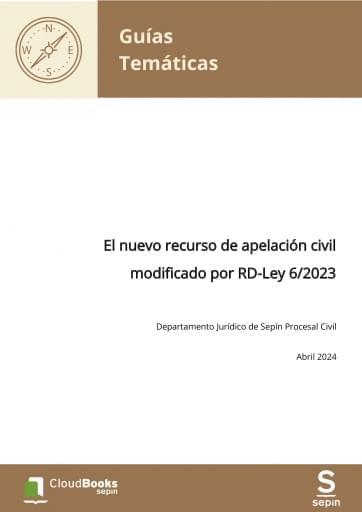 El nuevo recurso de apelación civil modificado por RD-Ley 6/2023