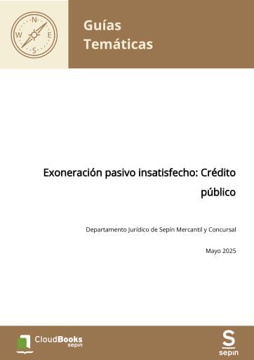 Exoneración pasivo insatisfecho: Crédito público