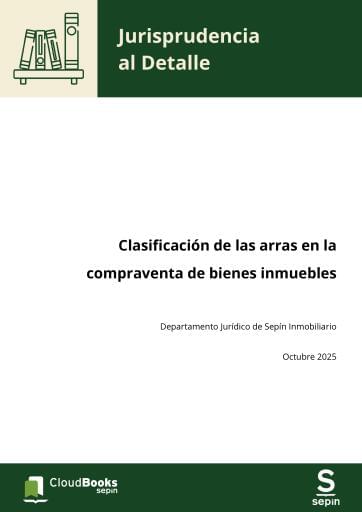 Clasificación de las arras en la compraventa de bienes inmuebles