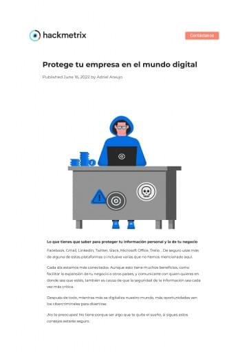 Protege tu empresa en el mundo digital