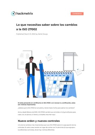 Lo que necesitas saber sobre los cambios a la ISO 27002