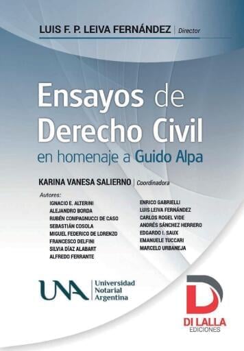 Ensayos de derecho civil en homenaje a Guido Alpa