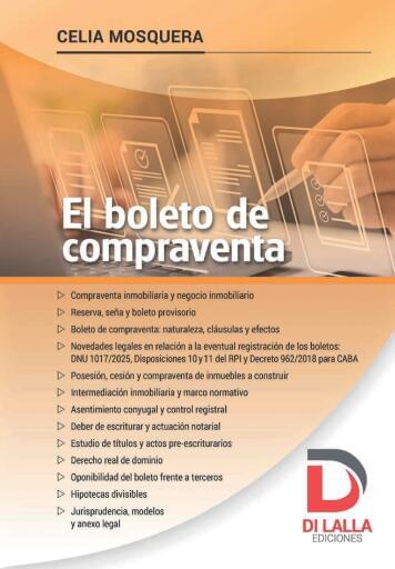 El boleto de compraventa