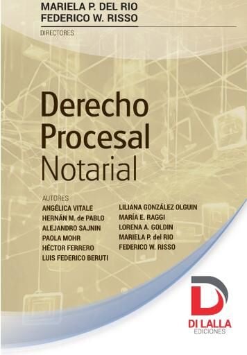 Portada del libro «Derecho procesal notarial», de Mariela del Rio, Federico Risso
