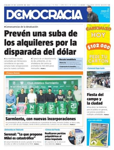 Portada del libro «Sábado 19»